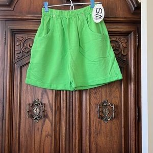 NWT Silver Wear beautiful green shorts